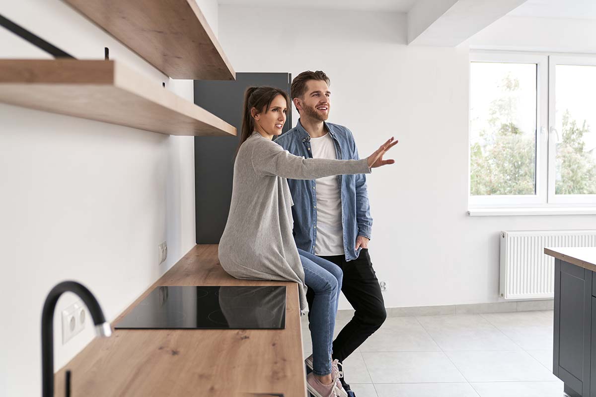 couple planning their new kitchen