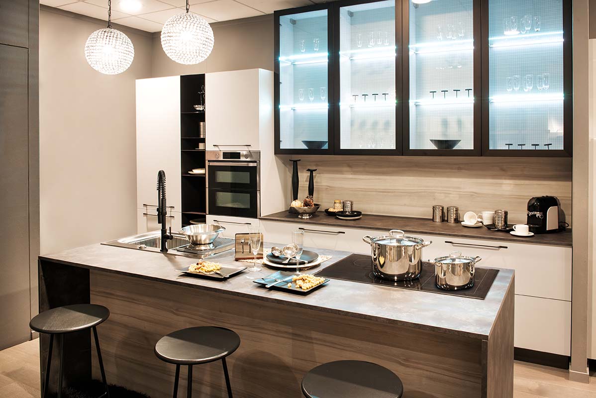 a brand new kitchen island