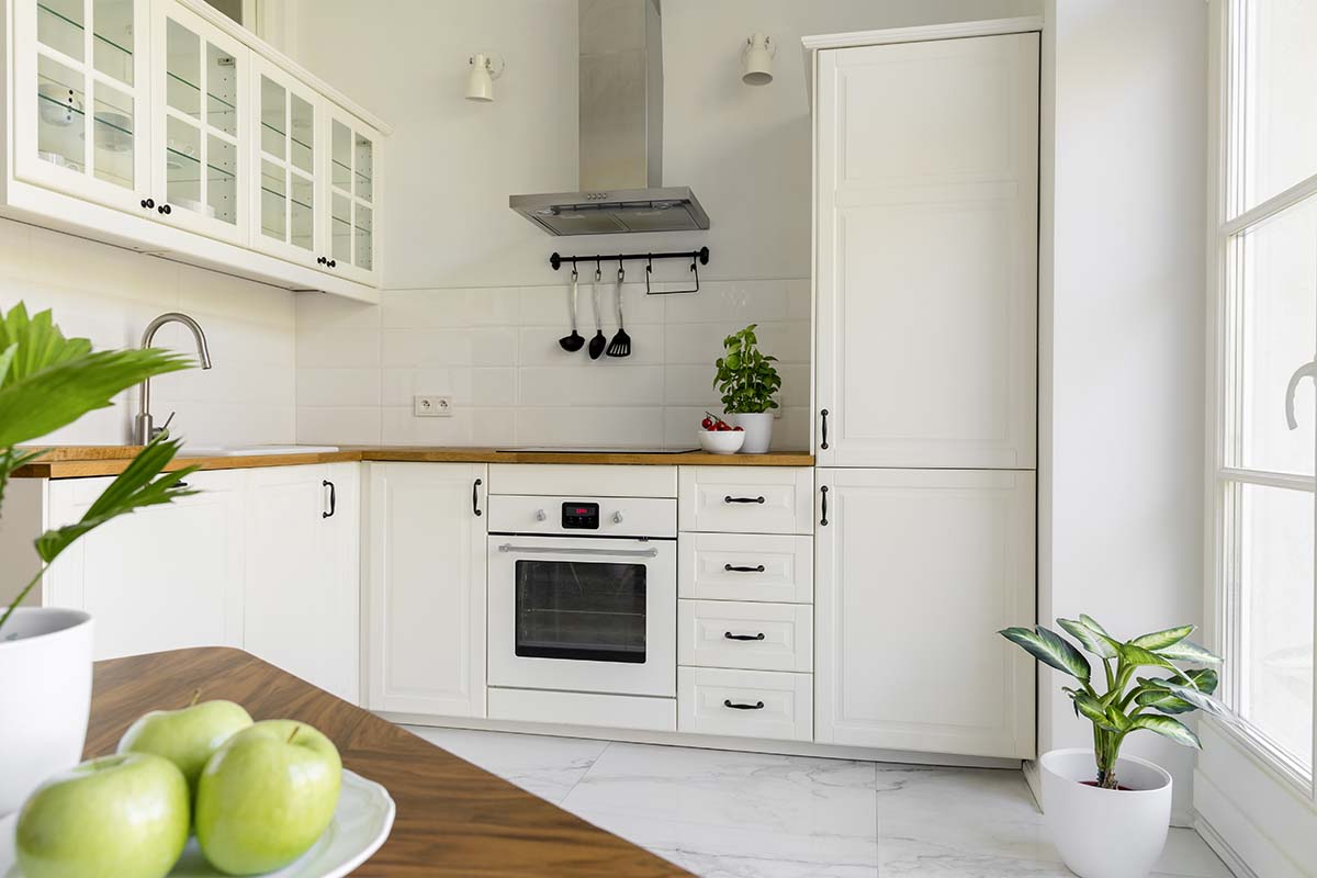 flat minimalist kitchen design