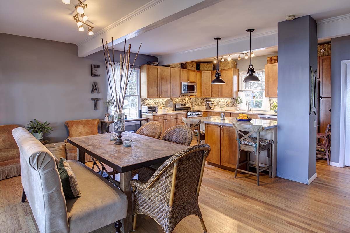 new kitchen and remodel dining room